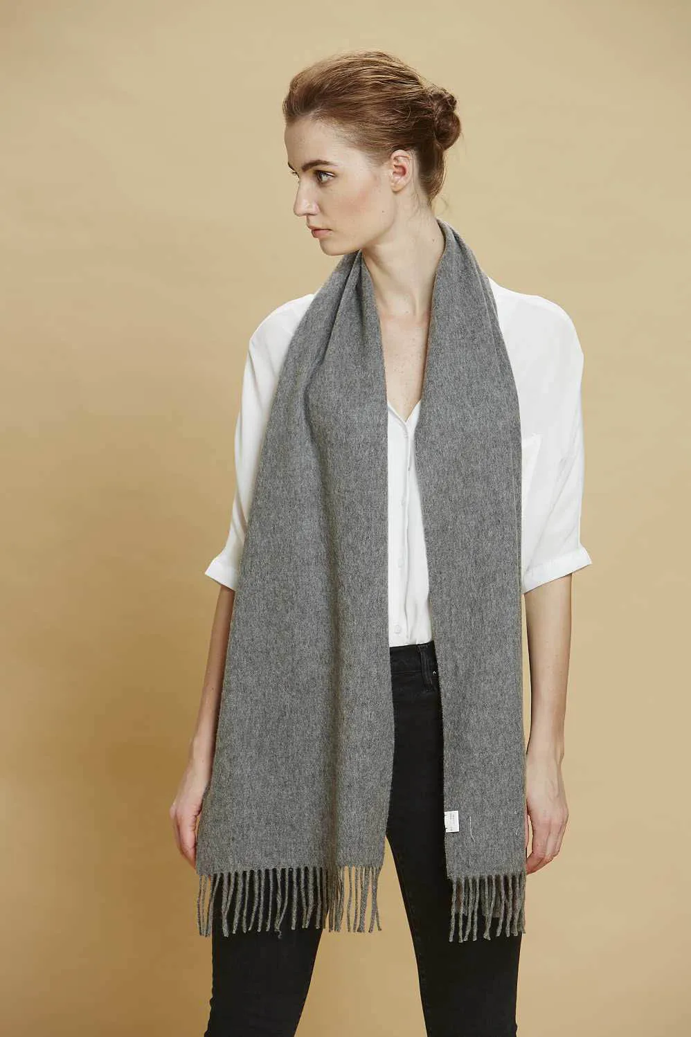 Ladies striped  square shawl autumn and winter new black scarf for women cashmere