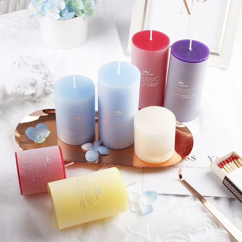 Wholesale Designer Relaxing Luxury Crystal Aromatherapy Candle Soy Wax Custom Pillar Candle