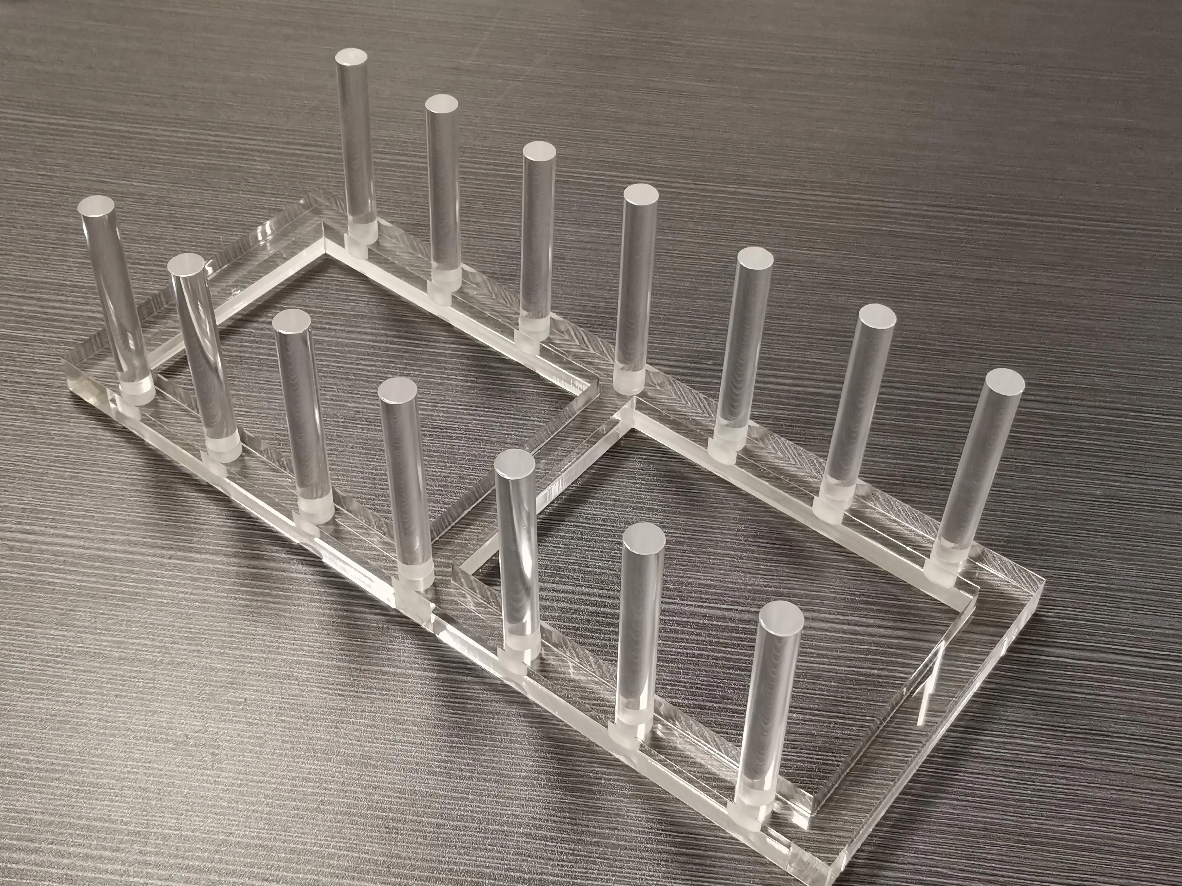 
Transparent Clear Perspex Plate Storage Rack Acrylic Dish Tray Drainer Display Holder 