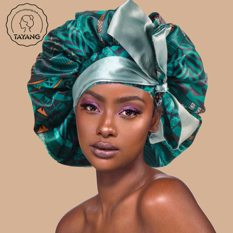 Заводская Новинка, атласная шляпка для волос с оберткой, шляпки для сна с ленточным хвостом