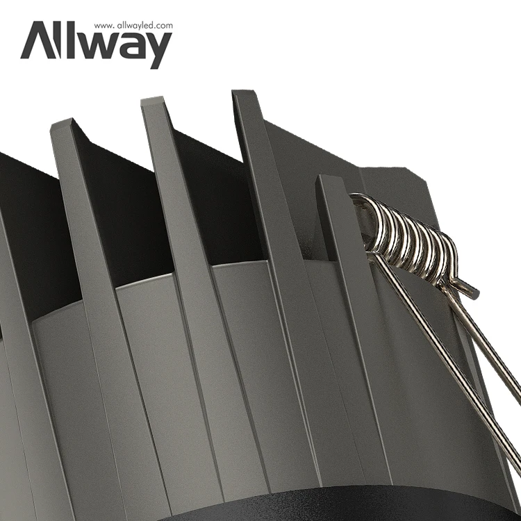 Allway Long Life Ceiling Recessed Round Shape Indoor Home Hotel Project 5w 7w 12w 20w 30w 40w Led Downlights