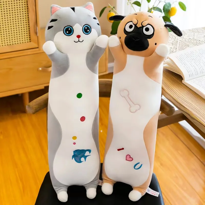 Sample free New Design  Plushies Wholesale Cute Slender cat shapee dog  Stuffed  Gifts OEM ODM plush toy