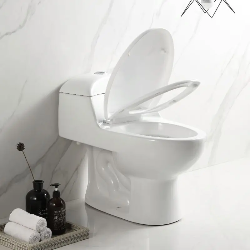 China Factory Export White Toilet Luxury Modern Hotel Commode  Bathroom One Piece Water Closet Cheapblack Toilet