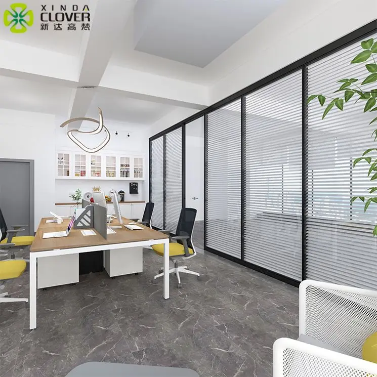 Factory Price Designer Demoutable Clear Cheap Aluminum Aluminium Office Glass Wall Partition Glass Partition Wall
