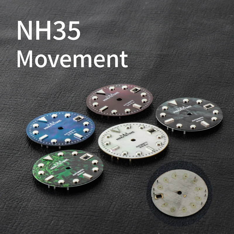 Циферблат для часов Minutetime циферблат 28 5 мм NH35 NH35A японский механизм многостильный светящийся надпись вставка аксессуар с часами