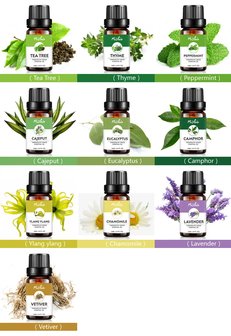Wholesale Massage Aromatherapy Oil 10ml 100% Pure Organic Therapeutic Grade Lavender Essential Oil for Car Diffuser