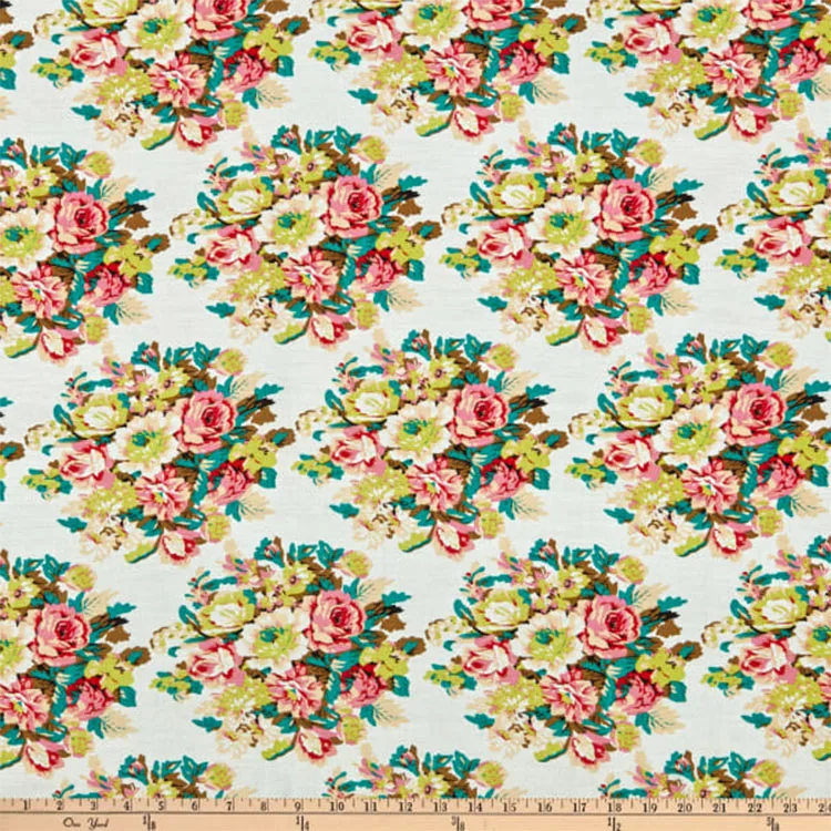 Ecovero 59%viscose 41%rayon Flower Custom Woven Viscose Rayon Satin Fabric