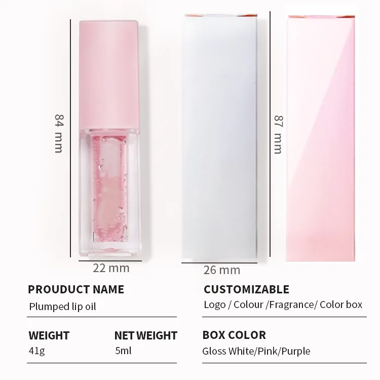 Wholesale OEM Moisturizing Color Changing Lip Oil Plumper Flavoring Fruit Tint Stain Glaze Hydrating Moisturizer Magic Lip Oil