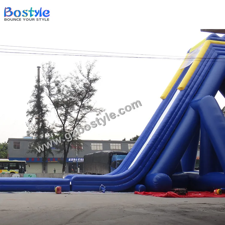 15m tall inflatable giant slide large inflatable hippo water slide for sale