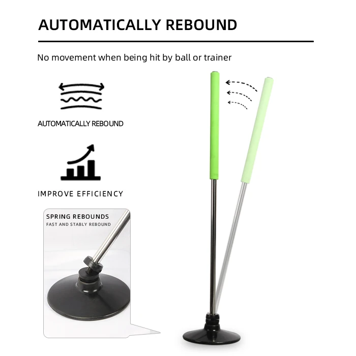 Wholesale OEM&ODM Speed Agility Training Pole Basketball Soccer Portable Coaching Marker Slalom Poles Sport Equipment