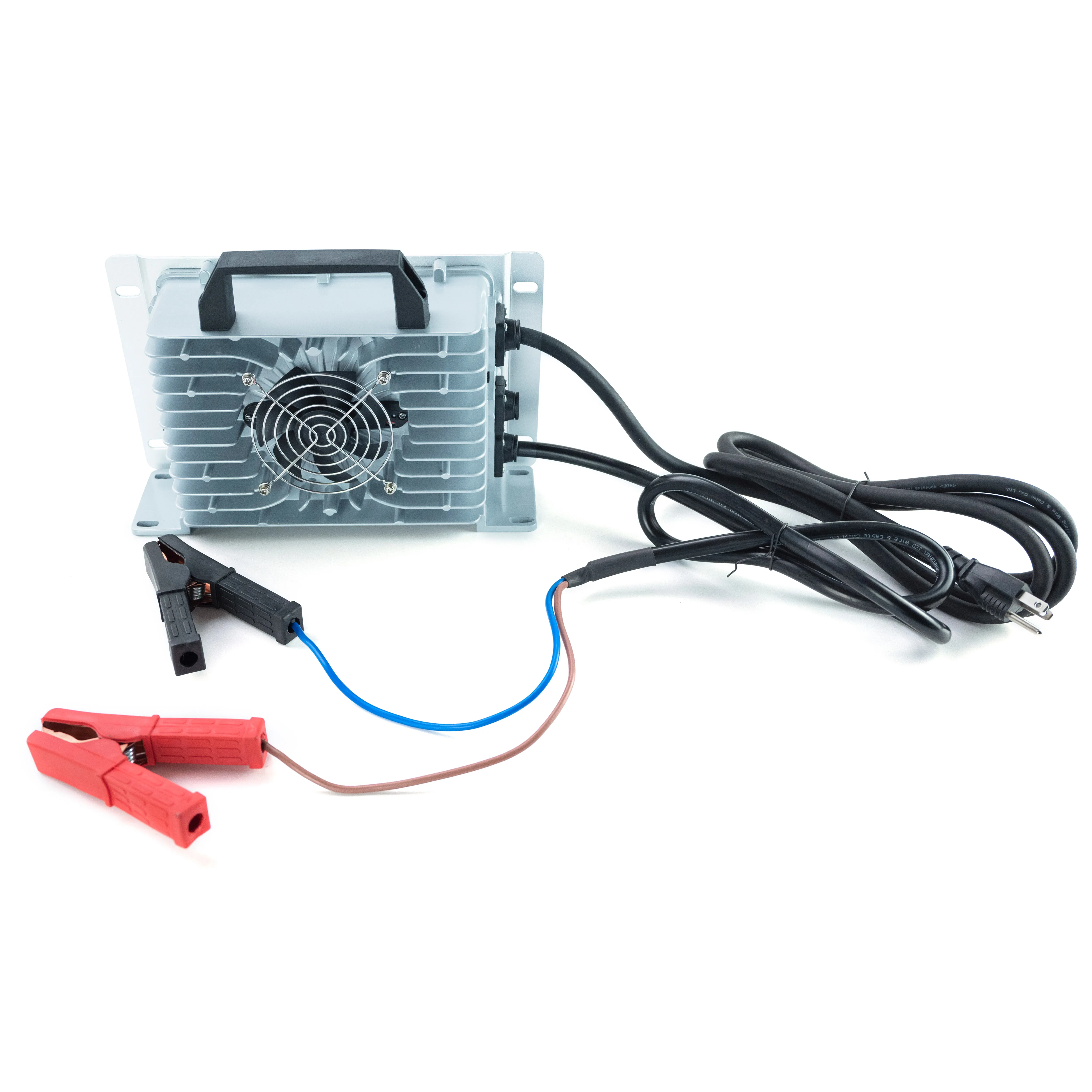 56.4v battery charger 48v 20a charger with US input and heavy duty alligator clips output 1000W 1300W NMC battery in 13S