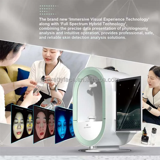 Portable AI Diagnostic Devices Facial Analysis AI Digital Skin Analyzer for Salon Use Beauty Equipment Skin Test Analysis