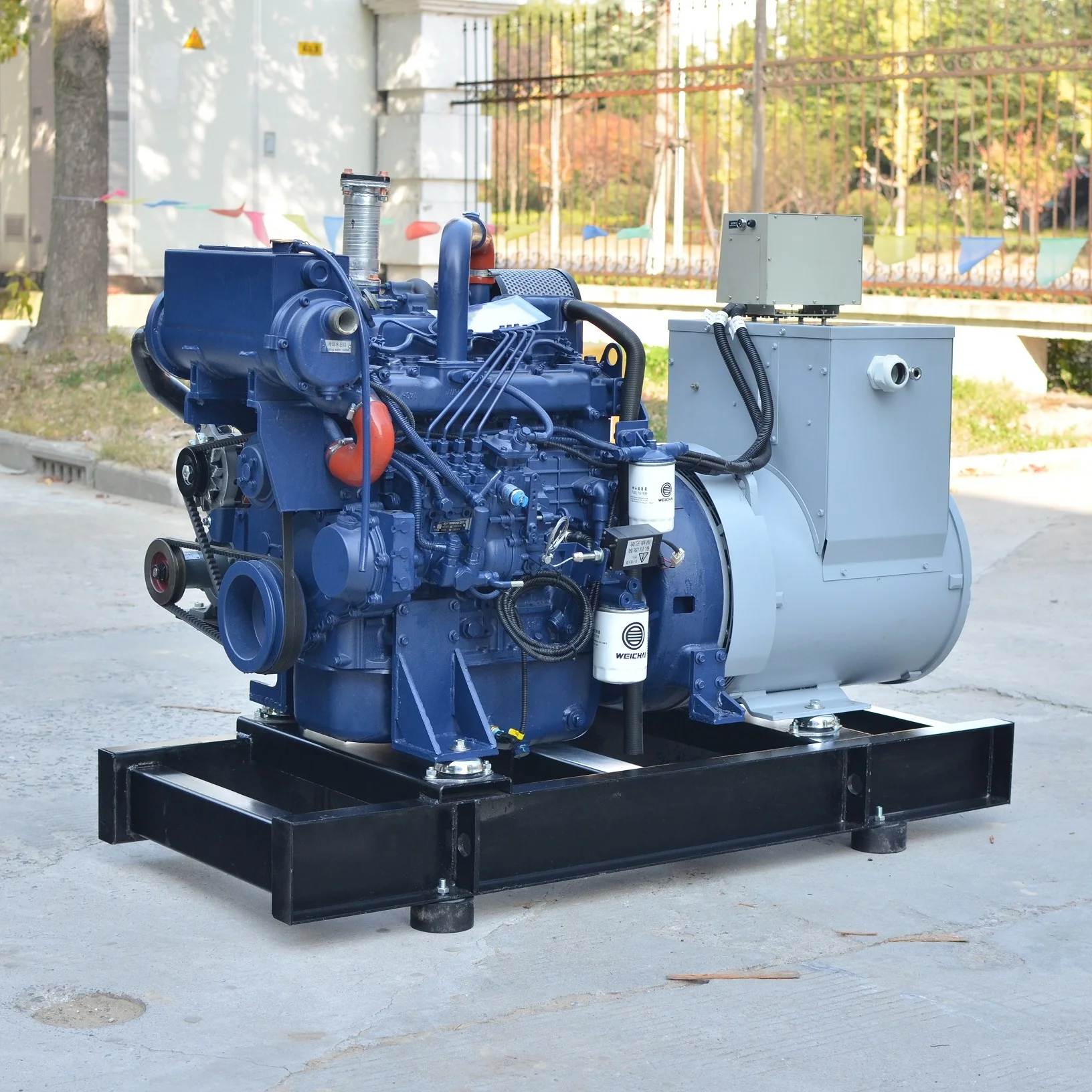 Weichai power WP4CD100E200 100kva diesel generator CCS certificate Weichai 80kw marine generator