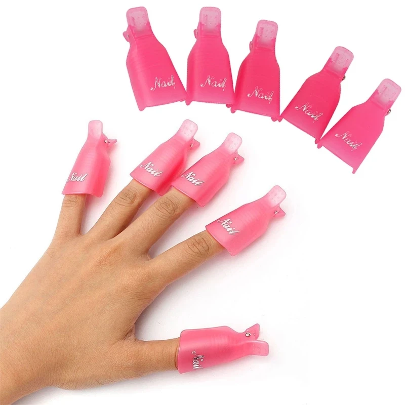 Colored Wearable Plastic Acrylic Nail Plastic Clip High Quality Nail Art Tool Uv Gel Nail Remover