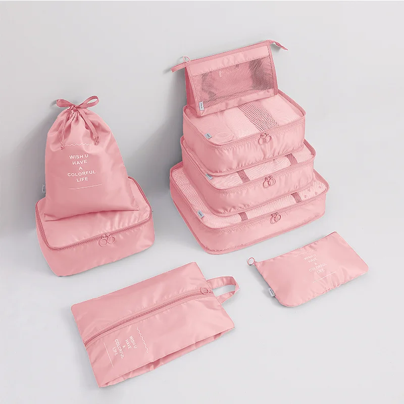 Wholesale 2022 New High Quality Travel 8 Sets Packing Cubes Waterproof Packing Cubes