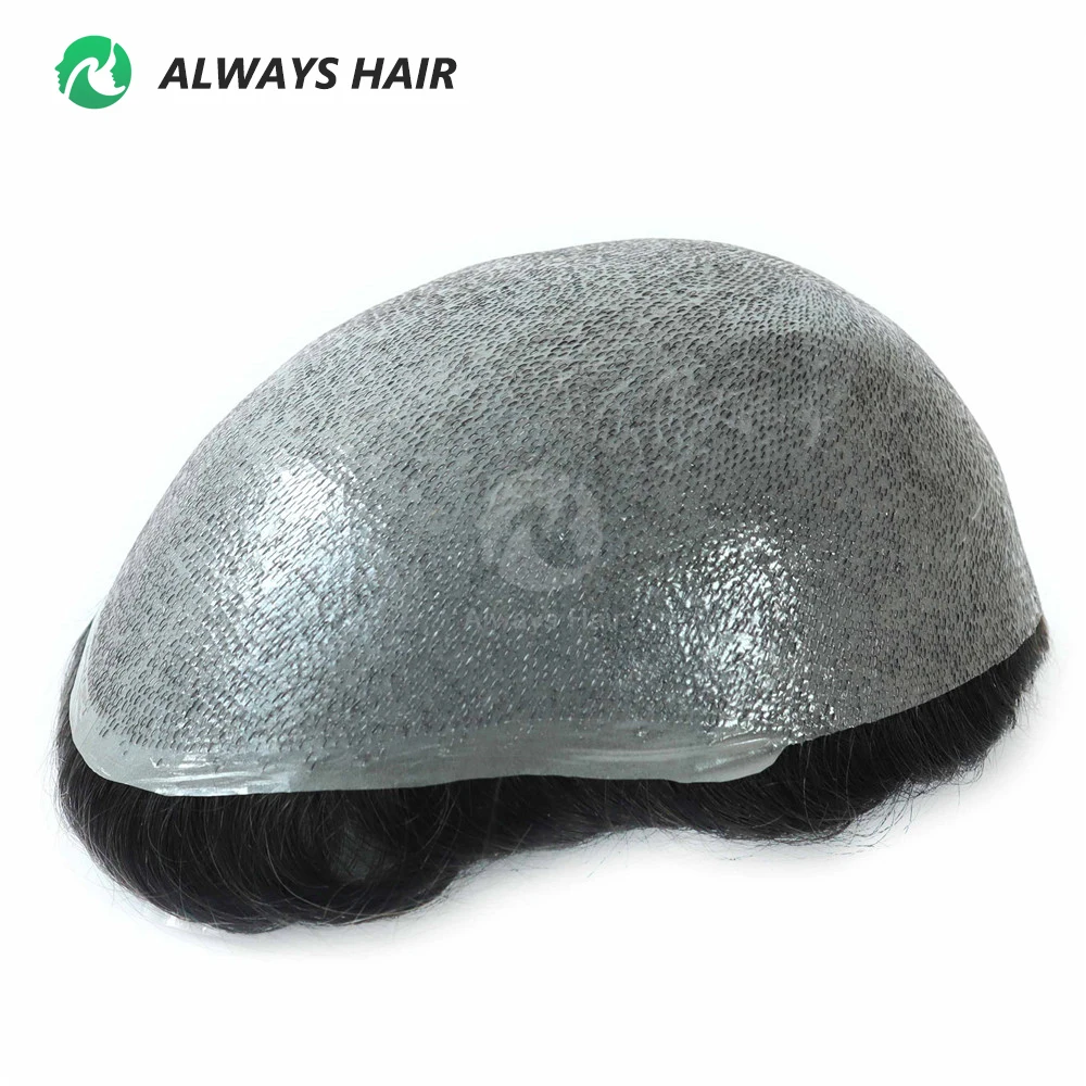 All V Loop Indian Human Hair Men Toupee Thin Skin NG Toupee Hair Wig Manufacturer