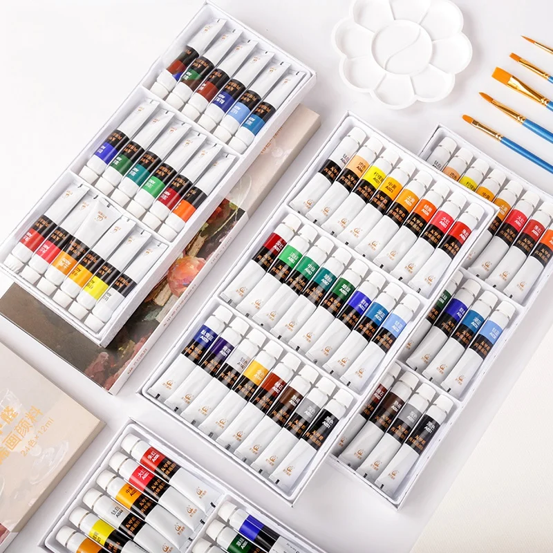 12ml DIY Textile Shoes Graffiti Hand Drawing Acrylic Paint for Beginner