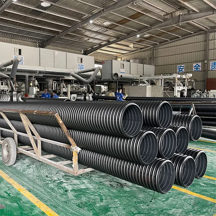 PE diameter 800mm 1000mm plastic drain pipe double wall HDPE drainage pipe