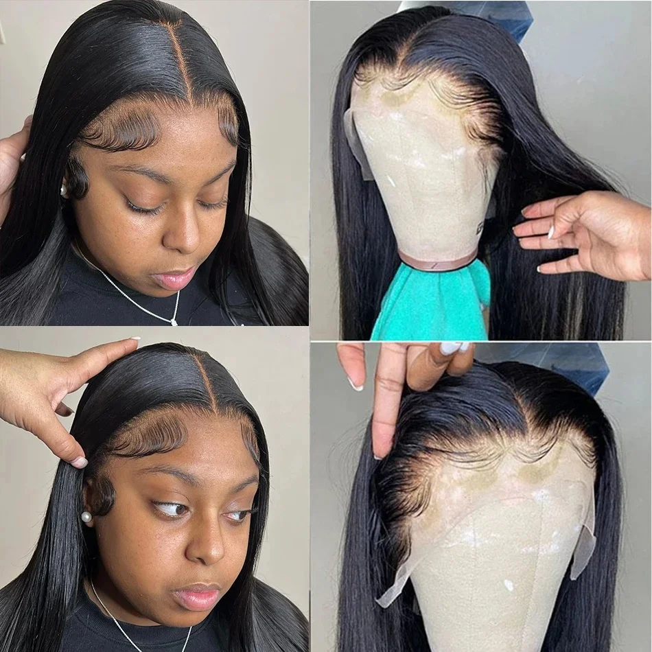 Free Sample Raw Indian Perruque Braided Cuticle Aligned Virgin Bone Straight Hair Hd Lace Front Wigs For Black Women