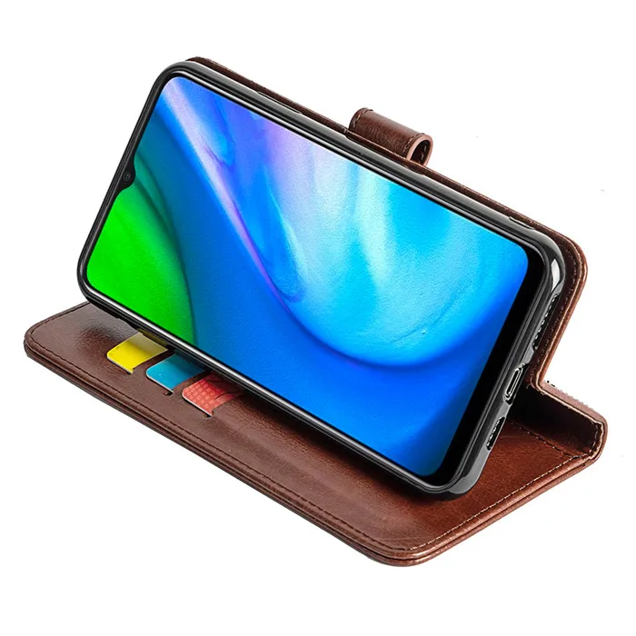 Ударопрочный чехол для UMIDIGI Bison X10 Pro X10G /X10G NFC X10S/X10S GT Crazy Horse кожаный флип-чехол