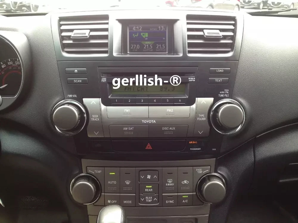 Android Car Multimedia Player For Toyota highlander 2007 2008 2009 2010 2011 2012 2013 Audio Radio video gps navigation stereo