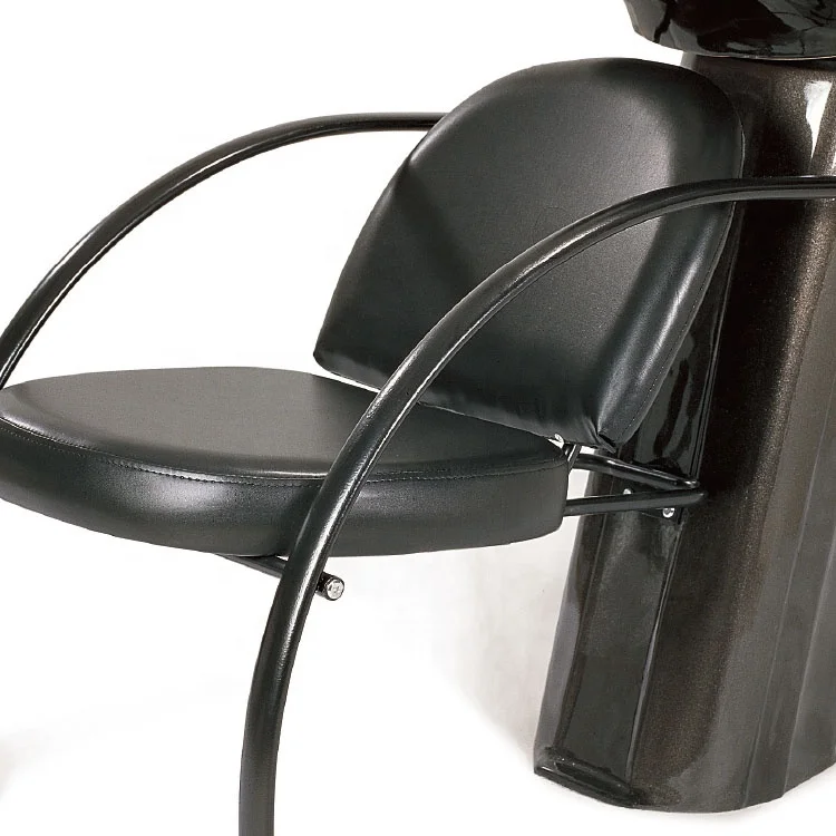 Hair Salon Furniture Shampoo Chair Backwash Unit With Rust Proof Metallic Steel Base