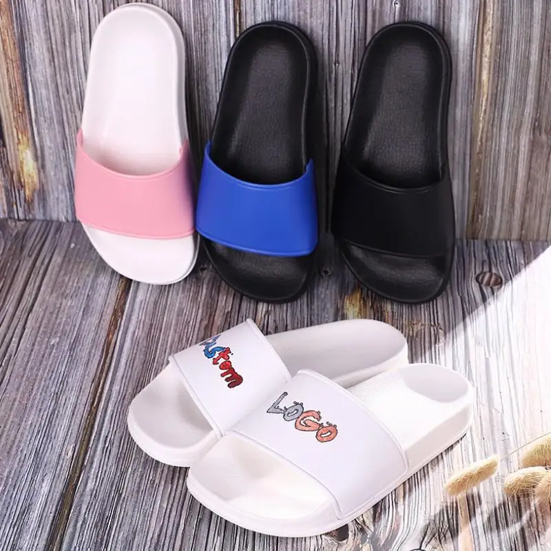 new arrival beautiful stylish soft pu blank slide sandal summer slippers for kids girls