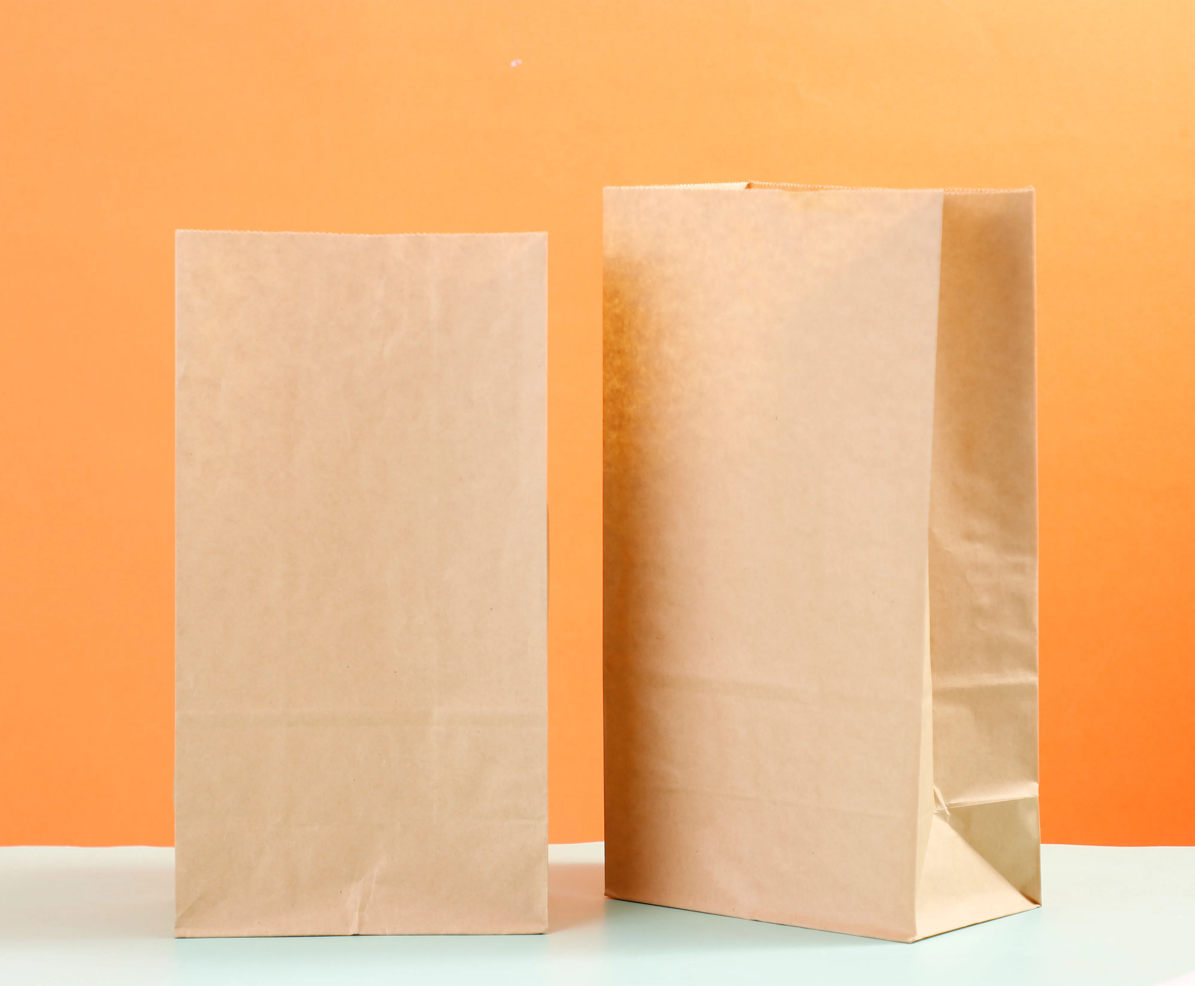 Xiamen Port Fast Food Paper Bag Packaging Bags Print Bread Packaging Customize Heat Seal Disposable Kraft paper Brown Bag