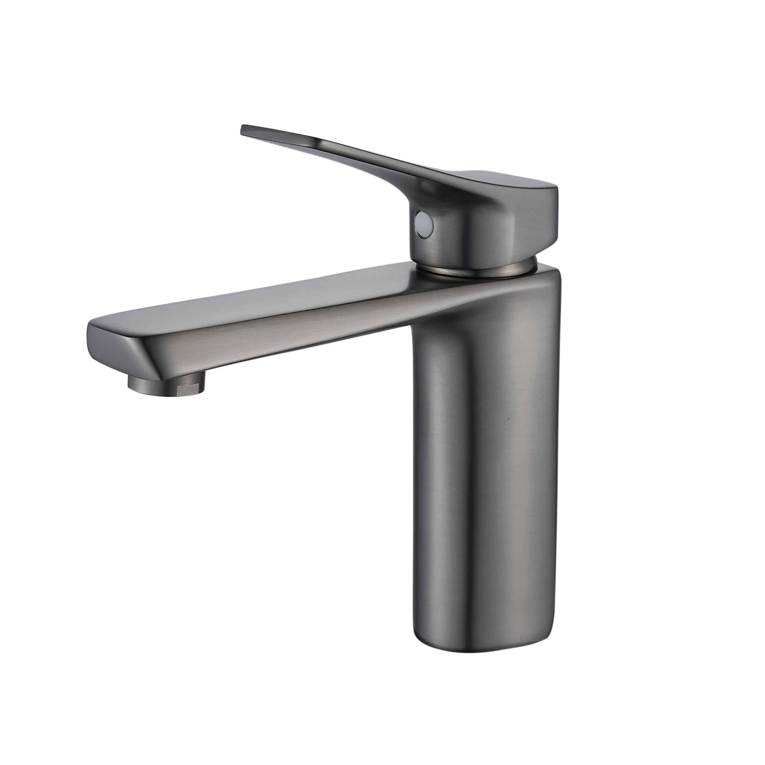 OEM Manufacturer Supply Modern Tango Grey Deck Mounted Single Handle Brass Basin Mixer Tap Bathroom Washbasin Faucet