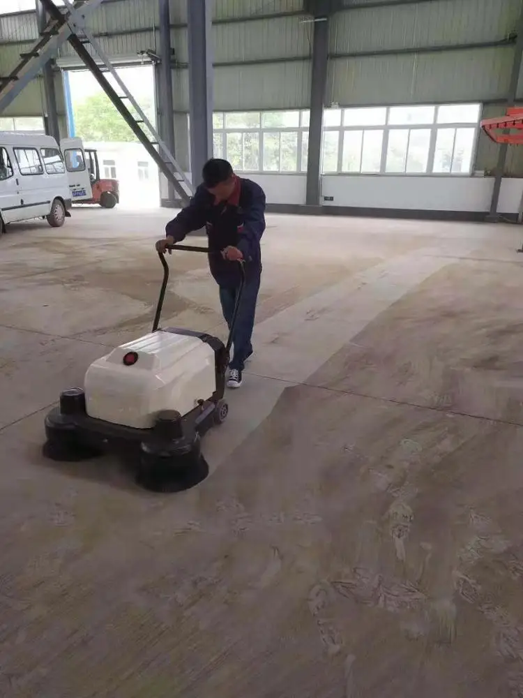 SC1060 New Type  Mini Electric  Hand Push Vacuum Road Sweeper Machine  Rotary Floor Cleaning Machine