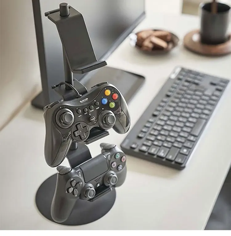 Multifunctional game handle storage rack headset remote control TV desktop organizer rack