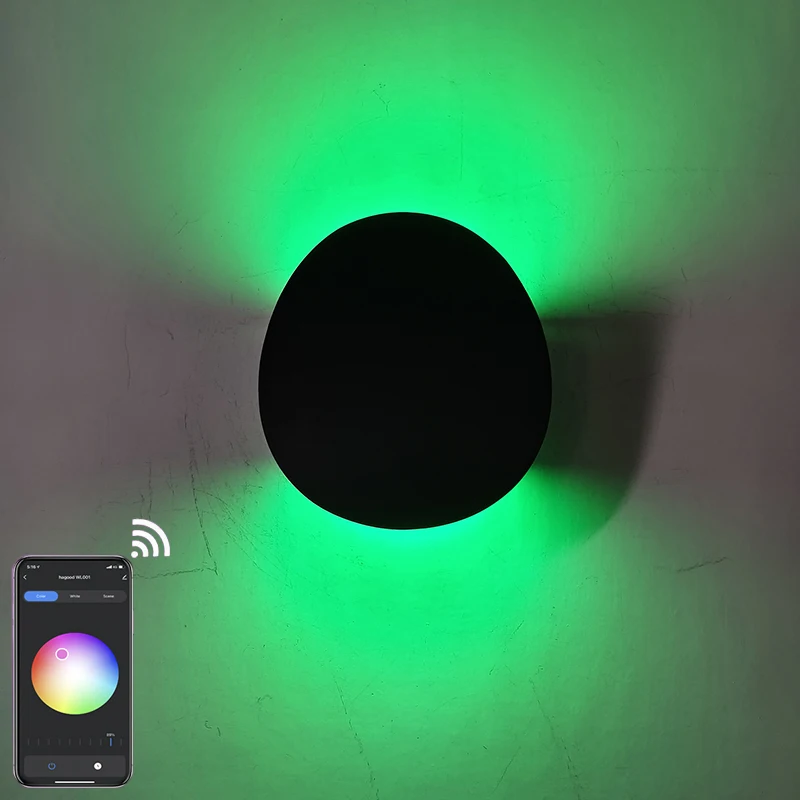 Smart WiFi Tuya App Wall Lamp Waterproof Double Head Rocker 9W Wall Light Outdoor Modern Decorative LED Smart Wall Lamp Music