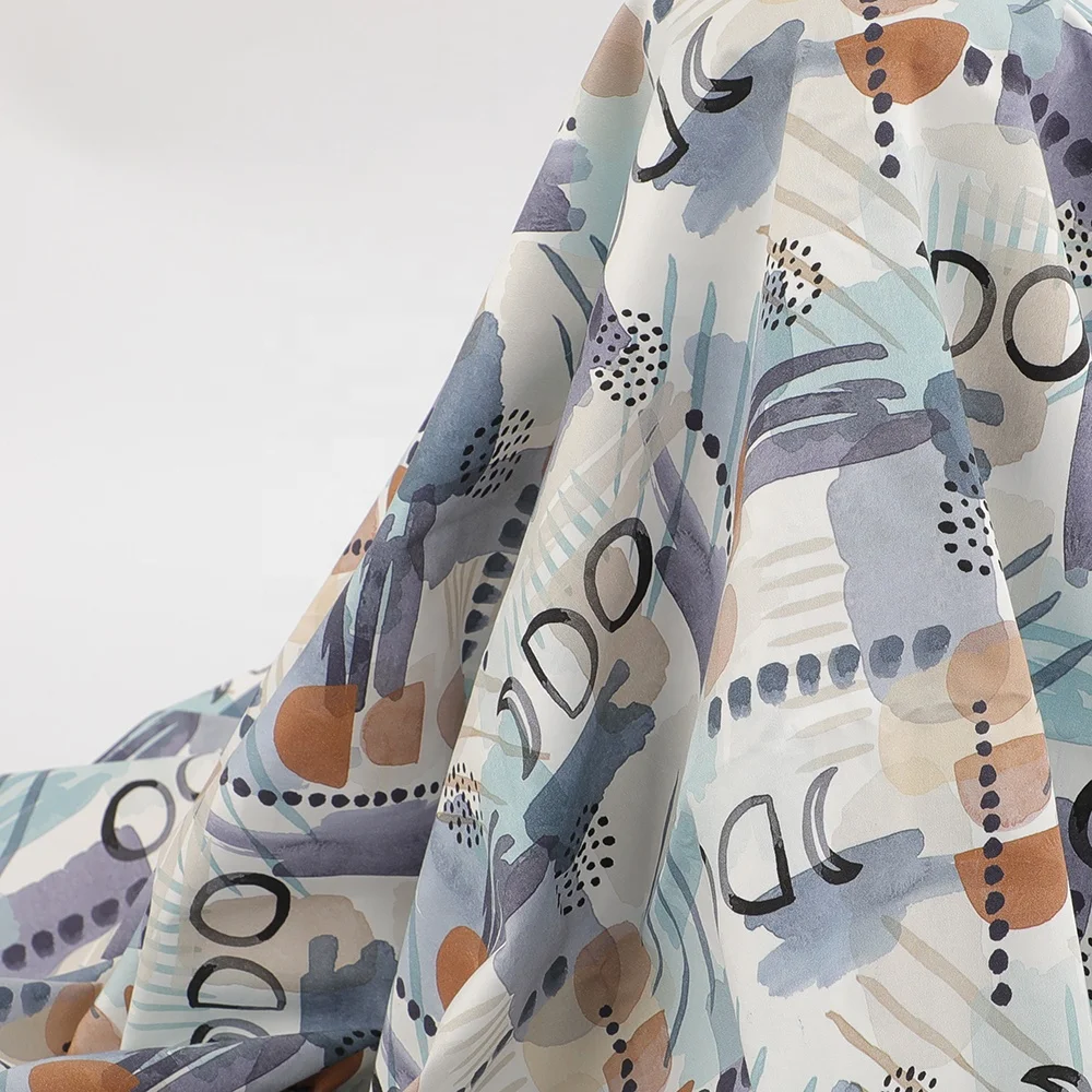 Soft digital printing custom printed 100% cotton satin liberty London fabric