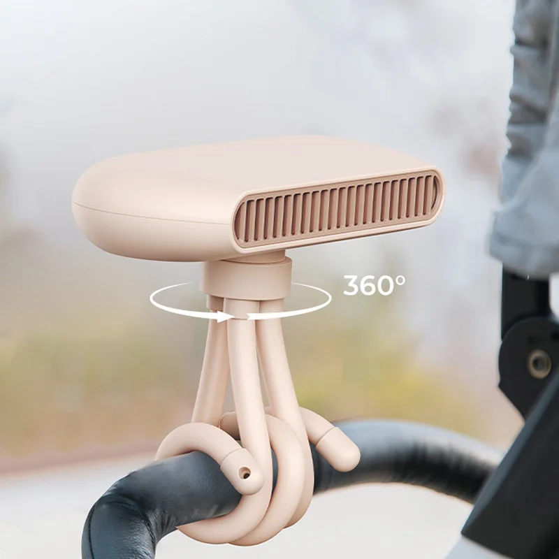 Outdoor Wall Mount 2400mah Desktop Mini Portable Rechargeable Bladeless Octopus Stand Handheld Fan For Kids