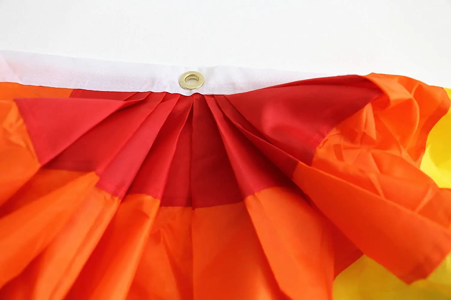wholesale  3x6 Feet Pleated Fan Bunting Decoration Printed rainbow Fan Flag