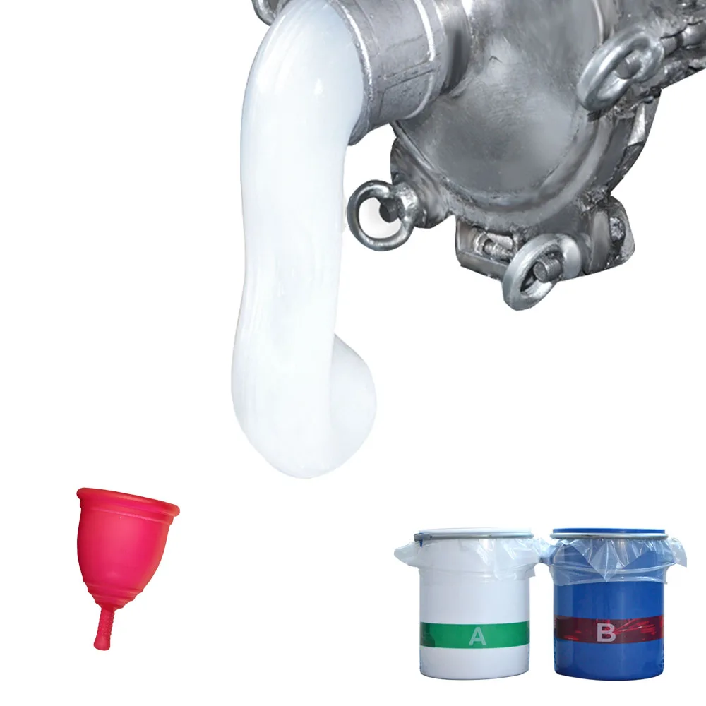 Food Grade Liquid Silicone Rubber Material LSR Platinum Cured For Menstrual Cup Making