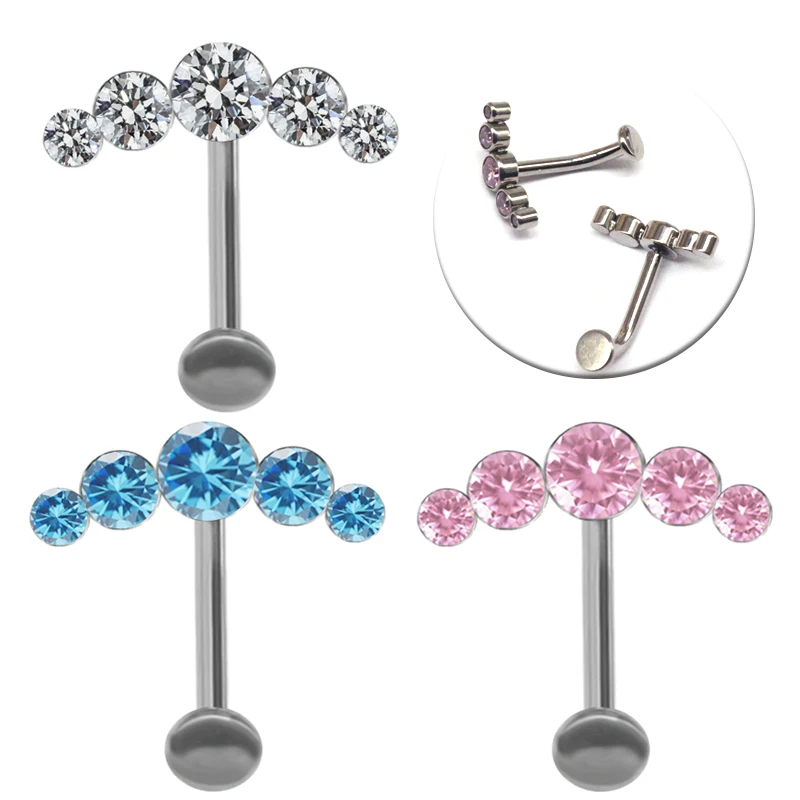 xjy Fashion F136 piercing Titanium Navel Ring push pin belly button ring septum Body Jewelry  Navel Curves belly piercing