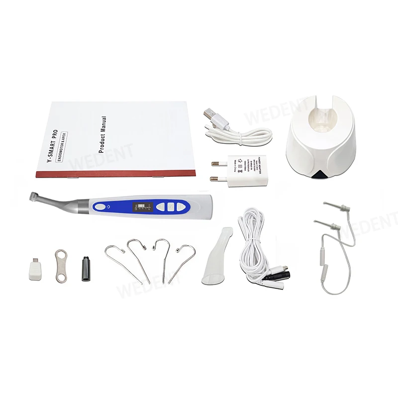 Dental Wireless Endodontic Endomotor with an in-built Apex Locator 1:1 Contra Angle