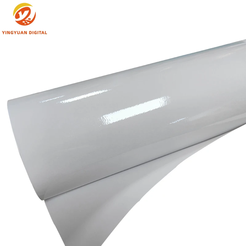 220g Printable Advertising Material Water Based Transparent Removable PVC Self Adhesive For Printer