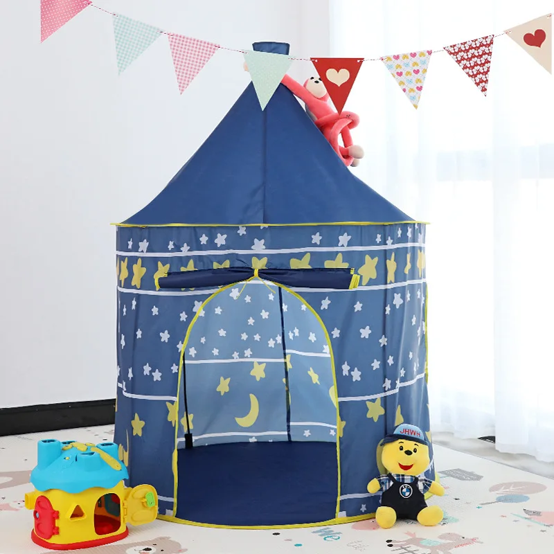 Wholesale Portable Indoor Outdoor Children Foldable Cotton Toy Tents Kids