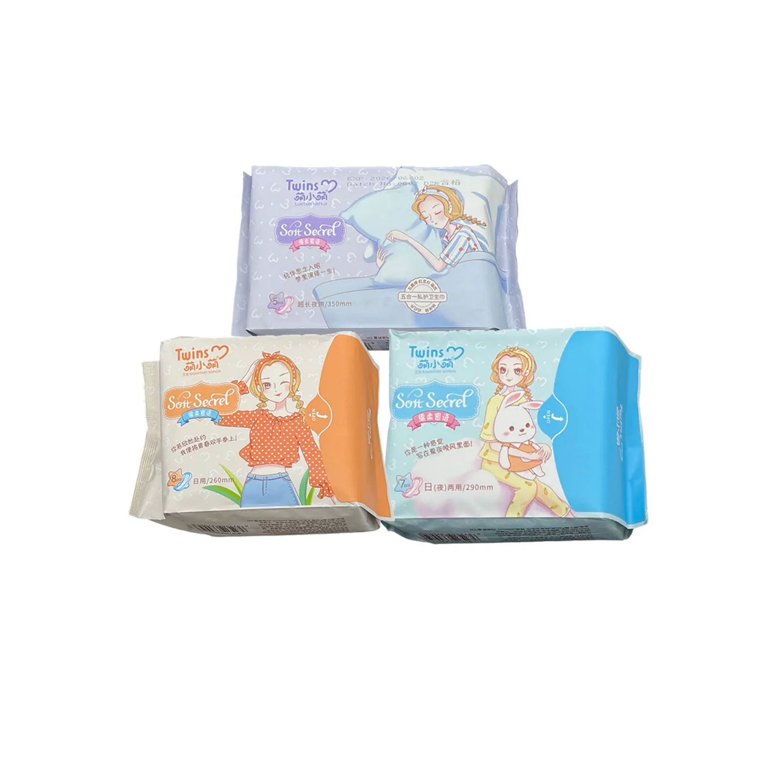 OEM Soft Absorbable Maternity Sanitary Belts Sanitary Napkin Pad Disposable