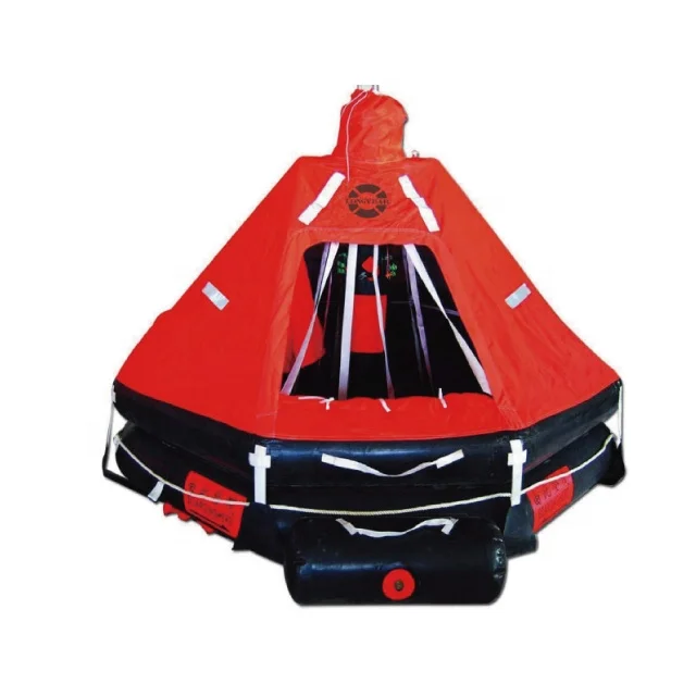 25 persons capacity SOLAS regulation A davit launching  Inflatable life raft