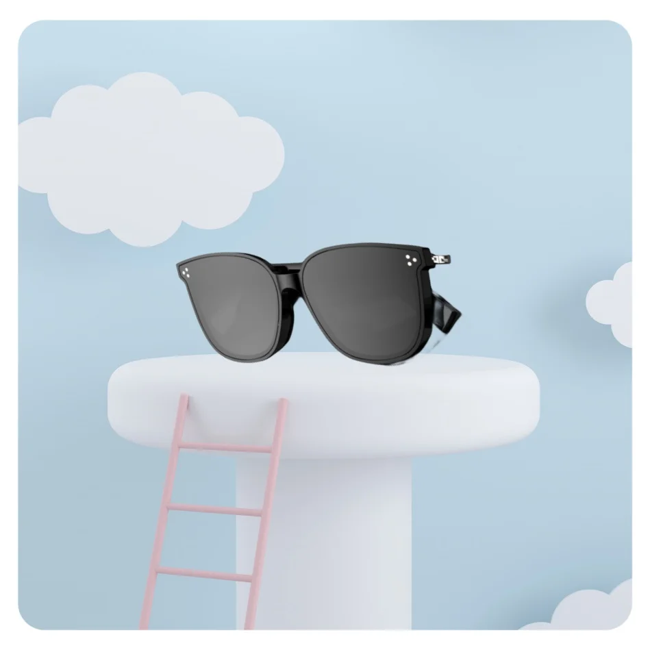 Lentes De Sol Para Mujer En Tendencia 2020 Gafas Redondas Luz Azul Computadora Con Bocinas Bluetooth