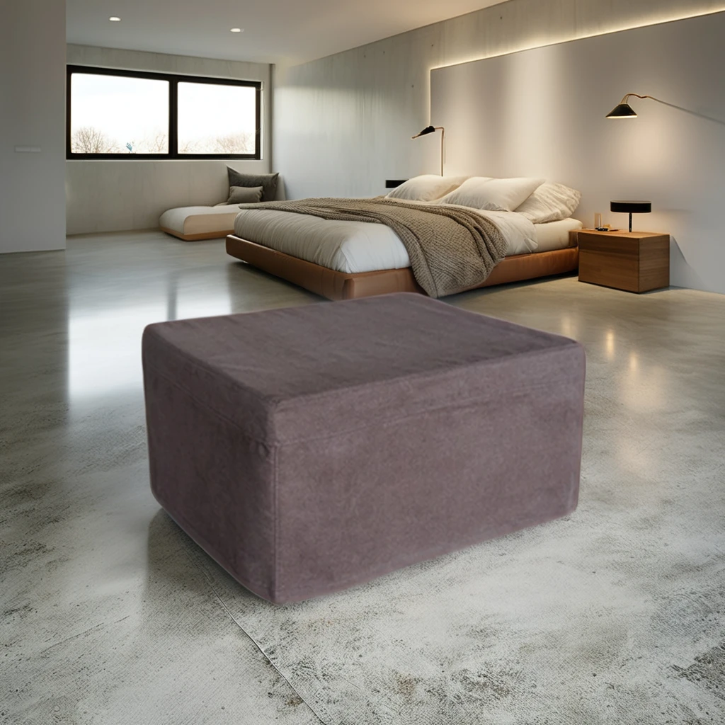 Extra Comfortable Queen Size Folding Ottoman Bed Wheels Hotel Furniture Metal Remove Cover Mattress Three Folded Roll Away Home