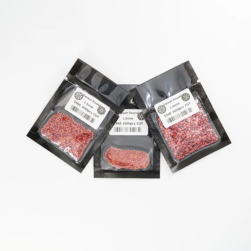 Synthetic color gemstones loose small size melee 1mm cubic zirconia black round brilliant cut gemstones for jewelry making