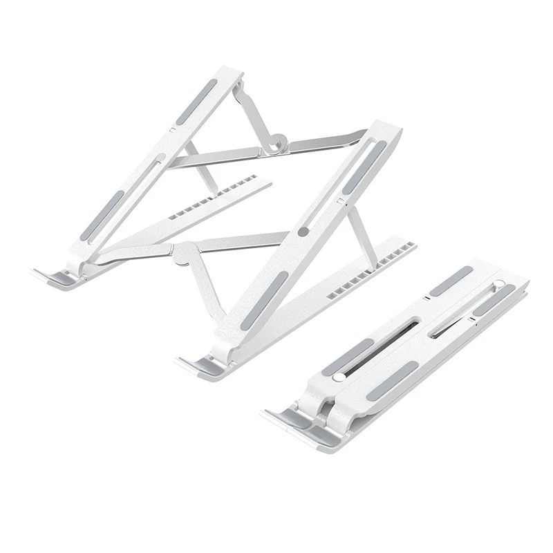 plastic laptop holder foldable adjustable desk computer stand for laptop