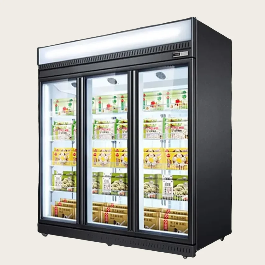 9-High Quality Glass Door Commercial Upright Showcase Cooler Single-Temperature 220V Refrigerator with Chiller Cool Climate Type