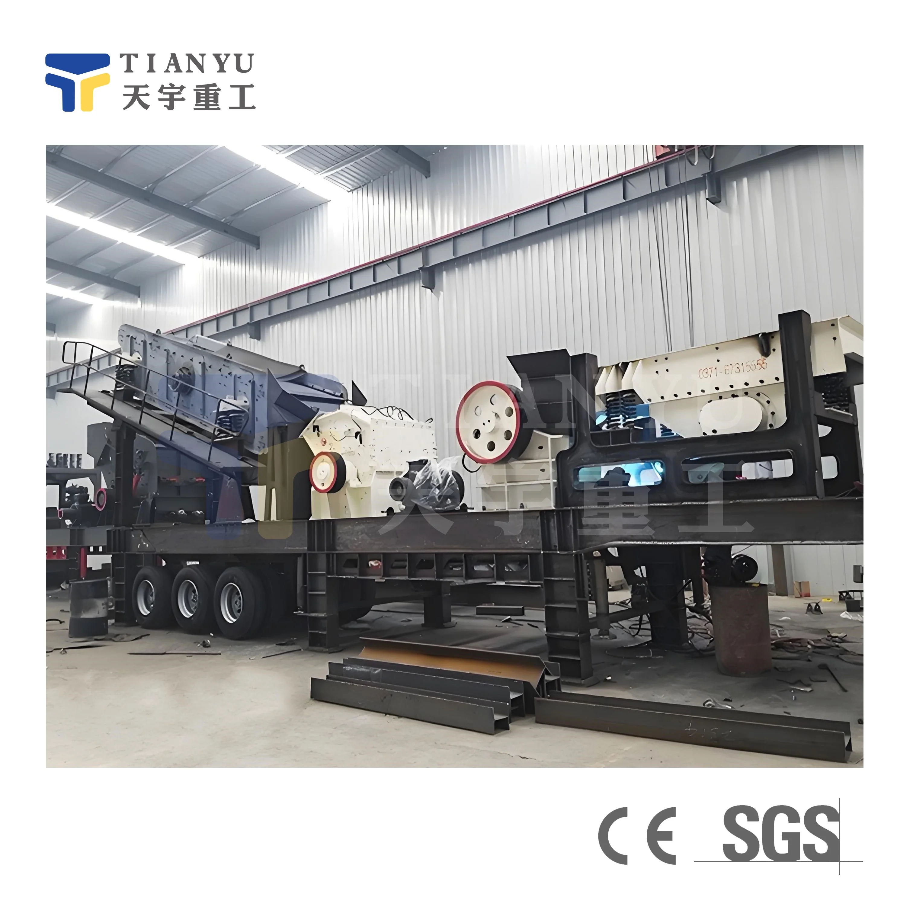High Quality 20tph Mobile Sand Making And Crushing Station For Quarry Coal Construction Waste
