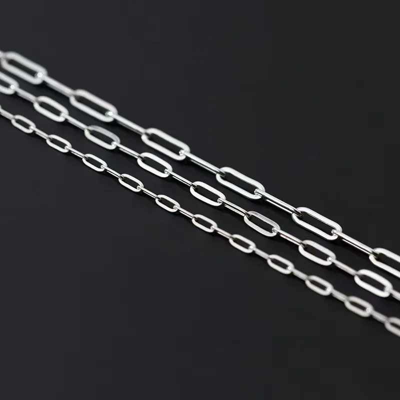 925 оптовая продажа квадратная цепочка для изготовления ювелирных изделий