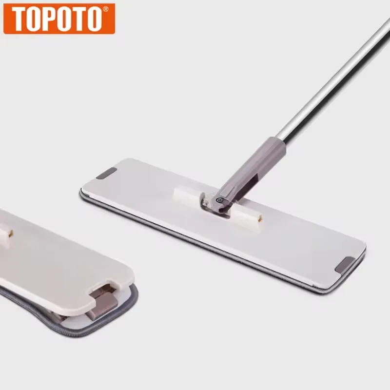 TOPOTOHand Бесплатная швабра с ведром и сжиманием обновленное сушилкой лучшая плоская подушечками из микрофибры